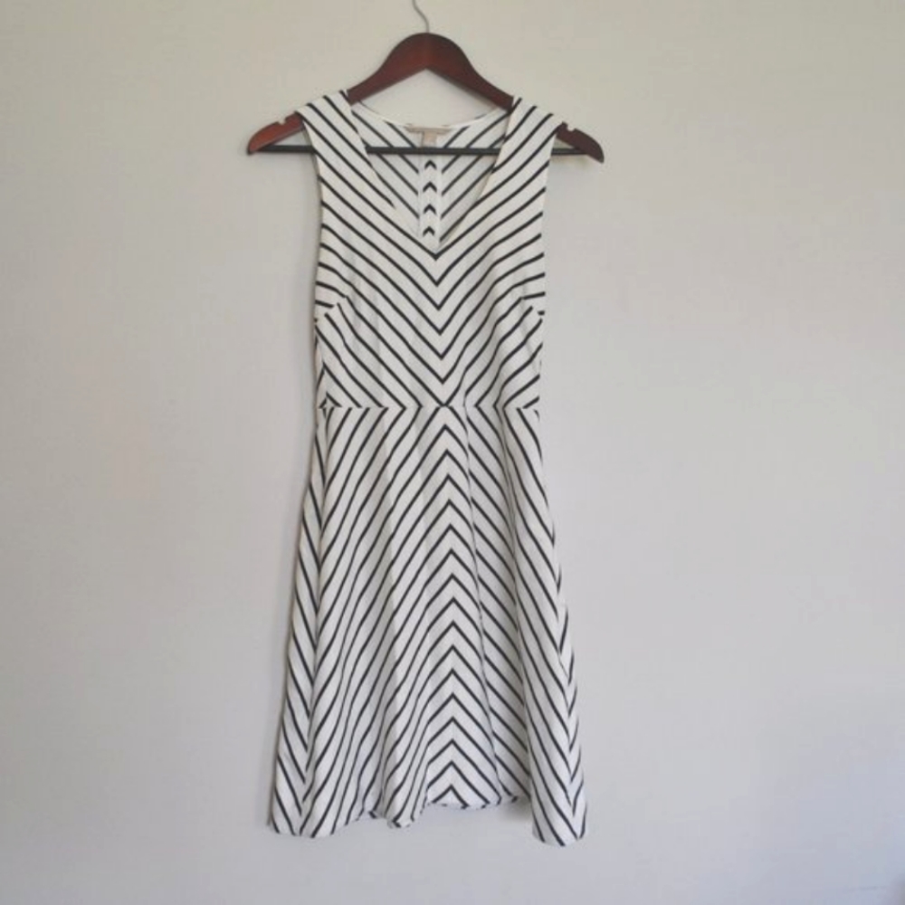 Banana Republic Striped Sleeveless A line Dress